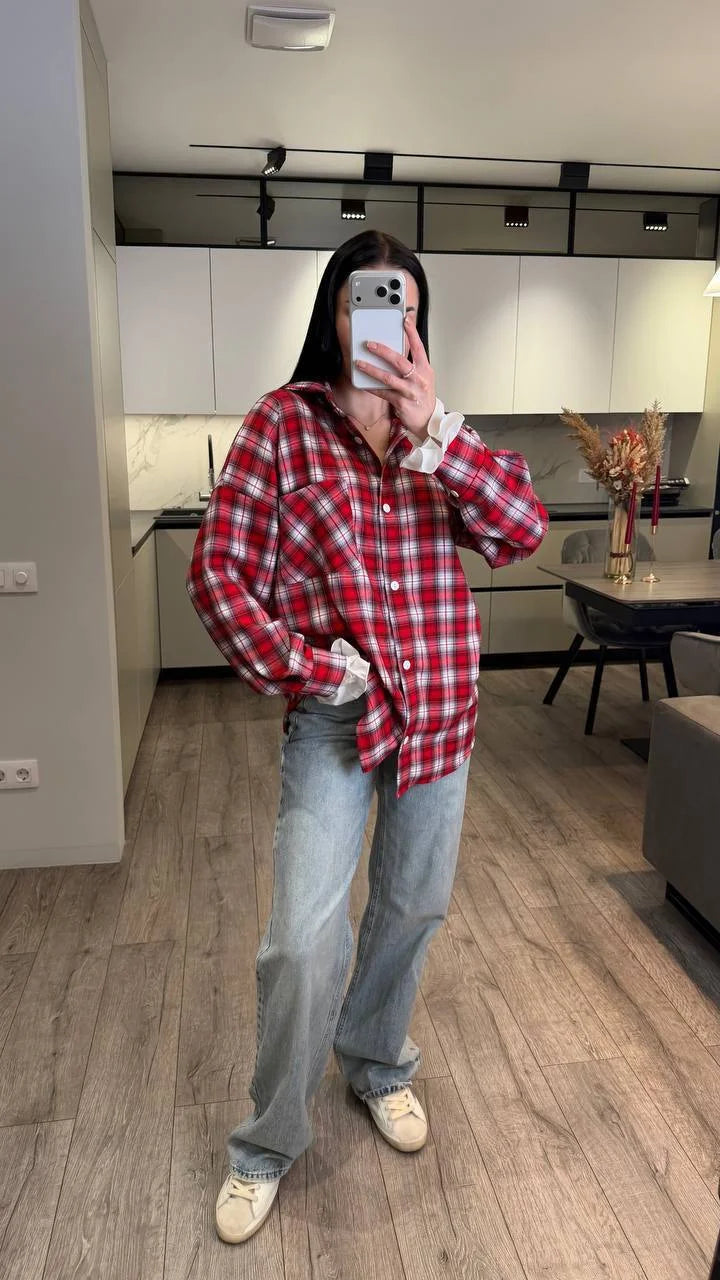 Camisa de cuadros oversize