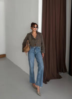Chaqueta cropped trench